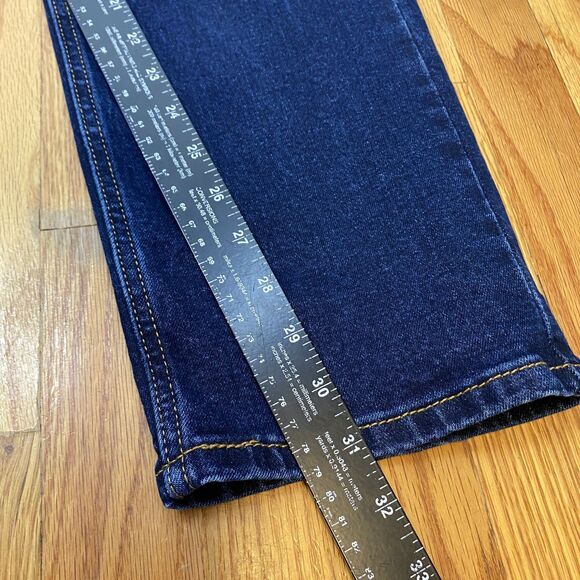 Levis 502 Jeans Mens 34x32 Blue Taper Stretch Denim Regular Fit Zip Fly New - Picture 13 of 14